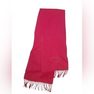 GIANMARCO VENTURI Pink Wool Scarf